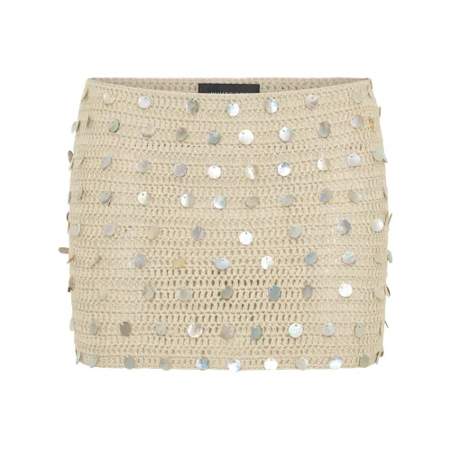 WHITE FOX Вязаная мини-юбка Повседневная Короткая Юбка Женская