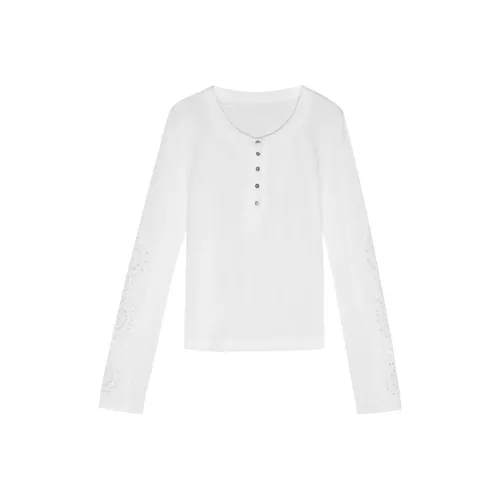 XIAOLIZI Белый Женские T-рубашки