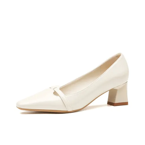 GOSO Грубый каблук Высокие каблуки Женские Белые