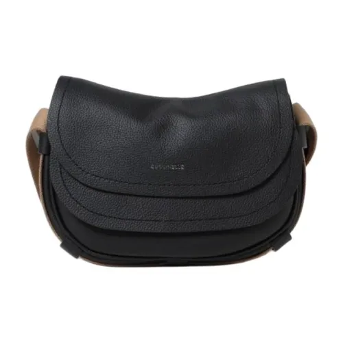 COCCINELLE Сумка через плечо из кожи женская черная