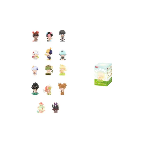 POP MART Dimoo Коллекция Фигурки By Your Side Слепые Коробки Один Mystery Коробка Целая Коробка 12 шт