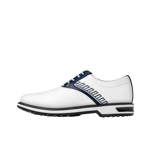 PGA Golf Shoes Low Top White Dark Blue Men's
