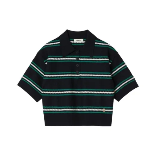 SANDRO Темно-синий Женское Поло