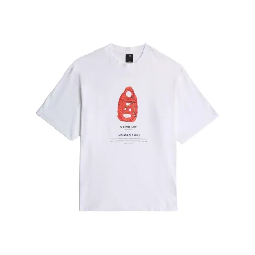 STAR Натуральная Белая Мужская T-Рубашка