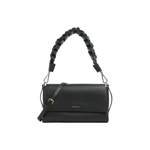 COCCINELLE Boheme Матовый Корова Кожа Сумка через плечо Сумка Женская Черная