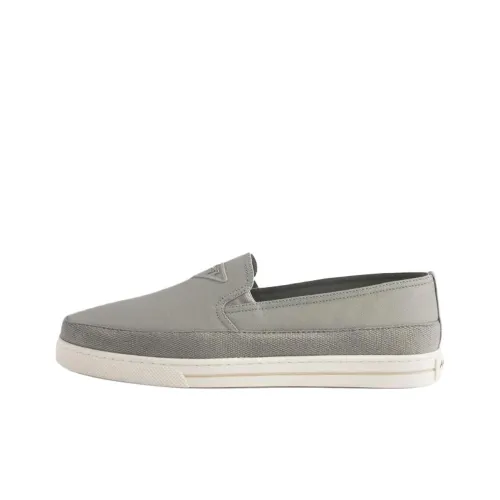 PRADA Мужские повседневные туфли Low Top Серые Мужские