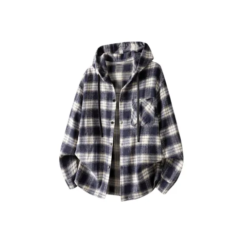 FREO3N Черная рубашка в клетку унисекс