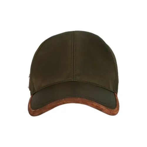 PRADA Переработанный нейлон Кепки Унисекс Зеленый