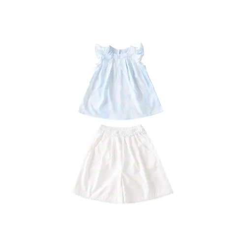 La Cergo Укороченная Повседневная Спортивная Одежда с Рукавами-буф для Детей