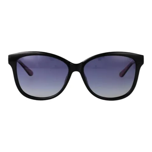 GUESS Ацетат Кошачий глаз Солнцезащитные очки Женские Черный