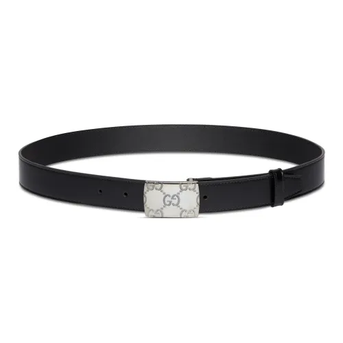 GUCCI Кожаные ремни Мужской Черный Ширина 3 см