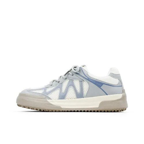 VASIBAEN Покрытие Амортизация Низкие Кроссовки для Скейтбординга Мужские Светло-Синие