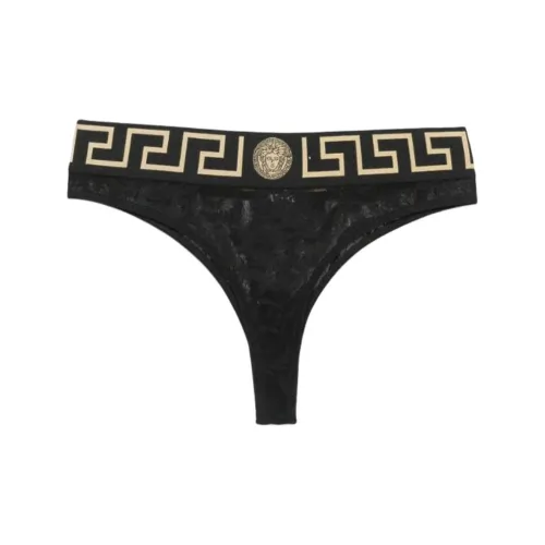 VERSACE Стринг Женские 1 Пачка Черный