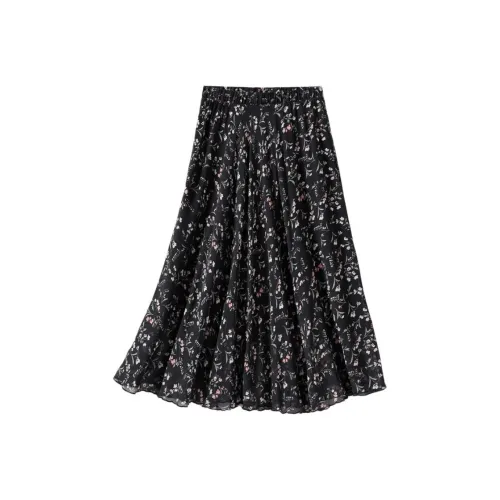 JINJU Повседневный Длинный Юбка Женские