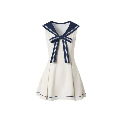 SEAR OFFICIAL Белое Женское Платье без Рукавов