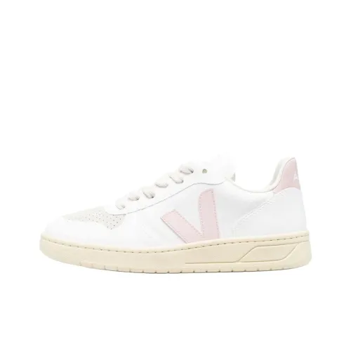 VEJA V 12 Low Топ Стильные Скейтбординги Женские Белые Розовые