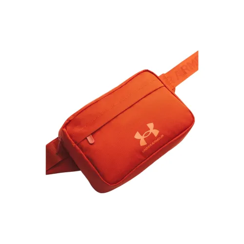 Under Armour Essential Полиэстер Через плечо Бананка Женские Остаток Апельсин Апельсин Основа