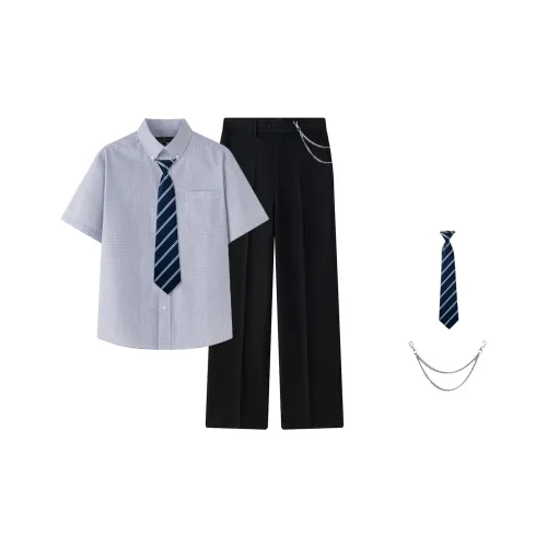 Tokyo Season Комплект Рубашка Летний Унисекс Синий+Черный