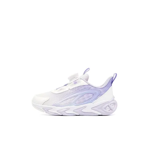 QIAODAN Дышащий Низкий Топ Детские Беговые Кроссовки Jordan Белый Снег Фиолетовый Для Детей Возрастом 3-7 Лет
