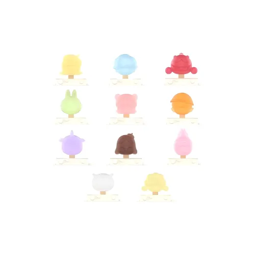 POP MART Коллаборация Edition Пузырьки Милый Бусины Мини Ледяной POP Коллекция Слепые коробки Один Blind Коробка Целая коробка 9 шт