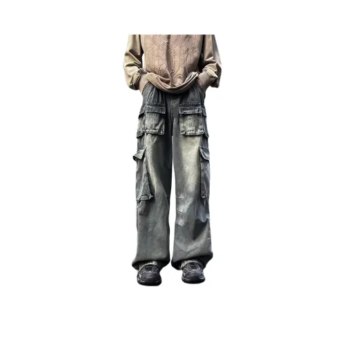 PAINT STAIN Синий Унисекс Джинсы