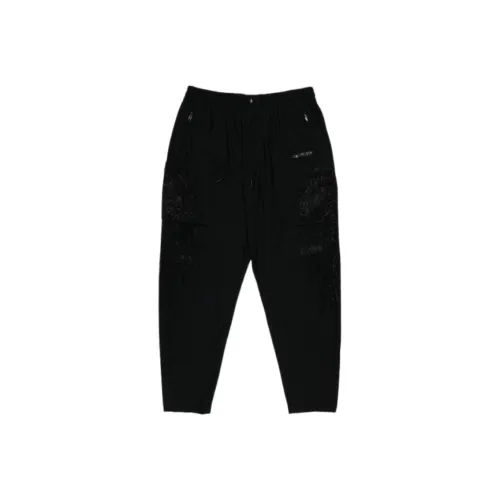 TCH Черные с черным логотипом унисекс повседневные брюки