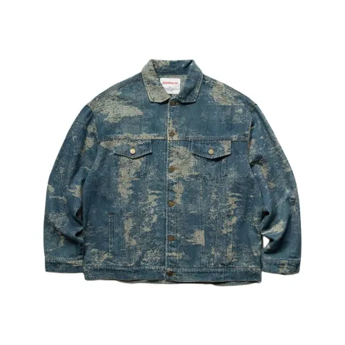 VERAF CA Синий Унисекс Джинсовые куртки