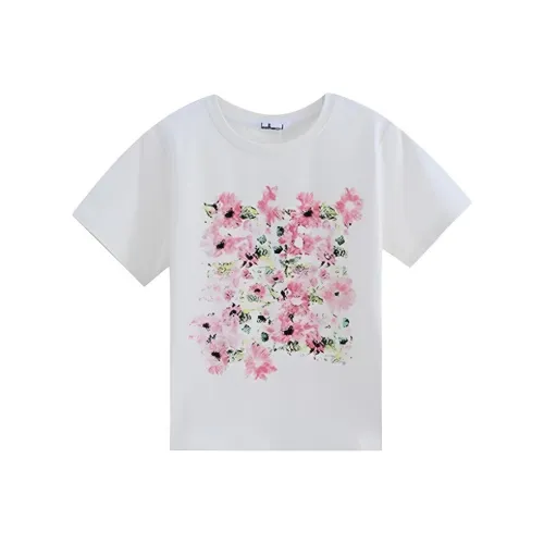 Leather Cat Белые Женские Рубашки T