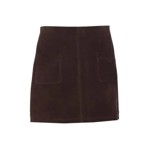 Zadig Voltaire Повседневные короткие юбки Женские Коричневый