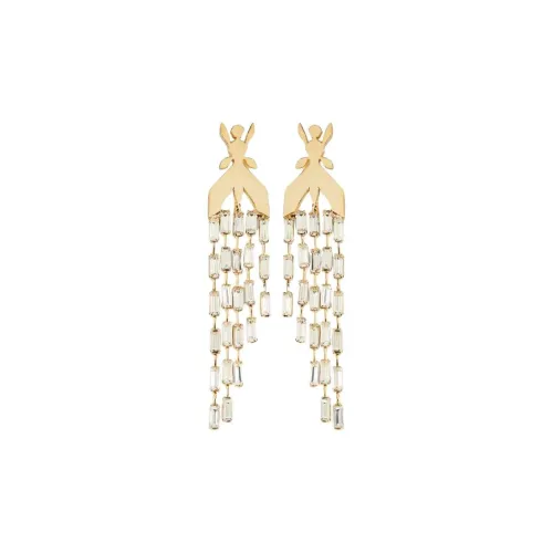Patrizia Pepe Brass Earrings Женские Золото