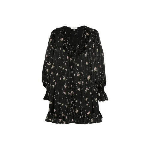 Chloe SS25 Длинное платье с длинными рукавами женское