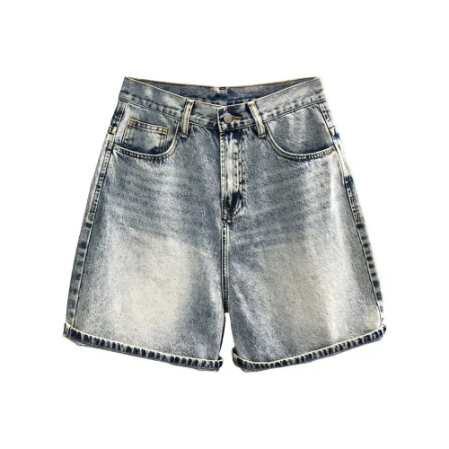 YGQPZHZ 2025 Loose Fit Straight Fit Knee-Length Pants Men's