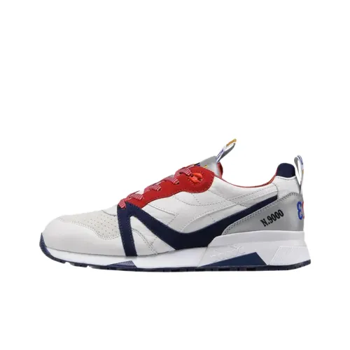 LC23 x DIADORA N9000 Устойчивые к истиранию Низкие Беговые кроссовки Унисекс Белые