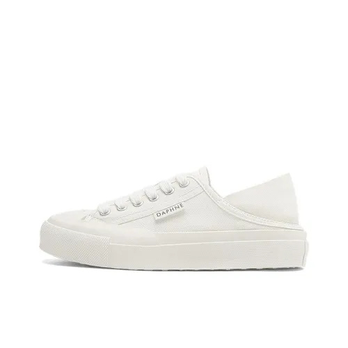 DAPHNE Low-Top Canvas Shoes White Women's