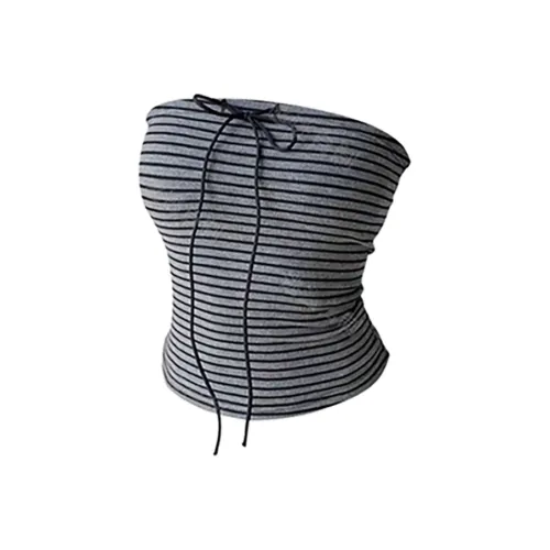 MIMOSA CHUR С накладками Облегающий крой Универсальный Основа Без бретелек Топ Майка Женская