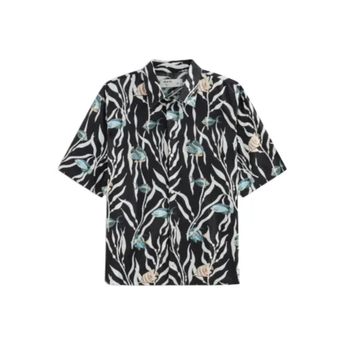 Hollister Черный узор Унисекс Рубашки