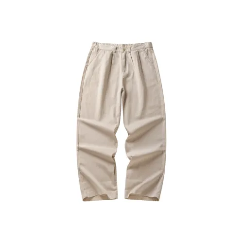 HZWH 2025 Летние Свободные Брюки Прямого Кроя Мужские