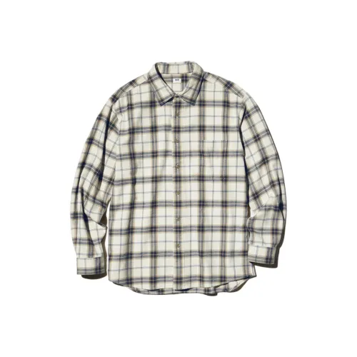 UNIQLO Светло-бежевые унисекс рубашки