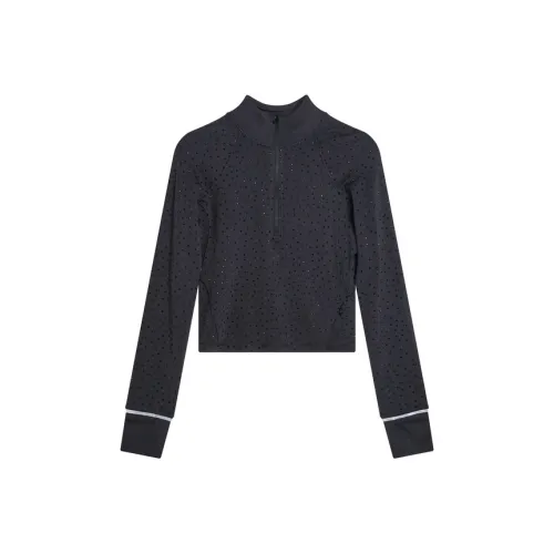 TCH Черный с черным логотипом Женские T-рубашки