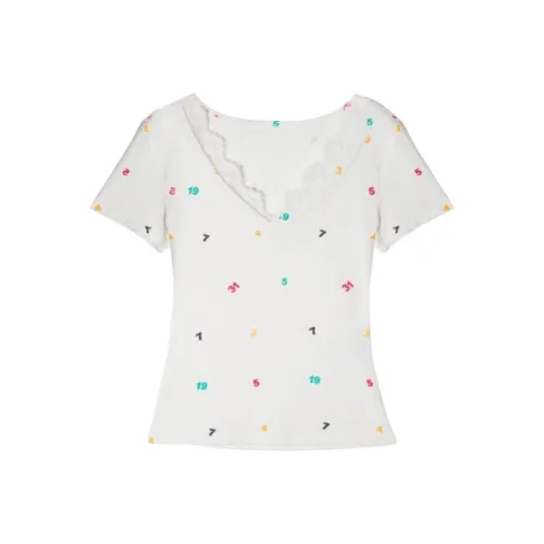 ABCMININ Белые Женские Футболки