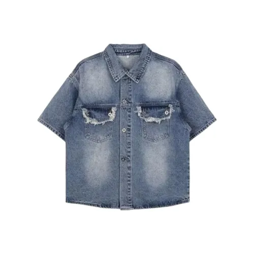 GEOGRE ALEX Синий Мужская Рубашка