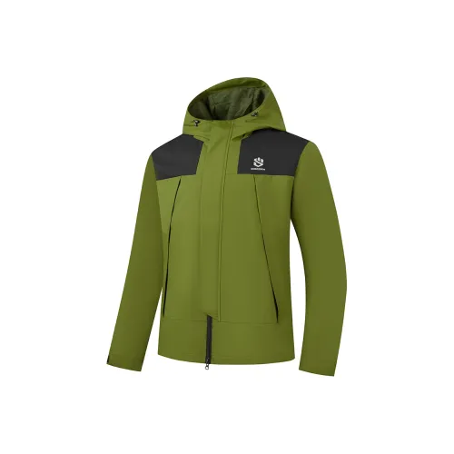 QIAODAN Куртки Пальто Мужской Willow Банк Зеленый Черный