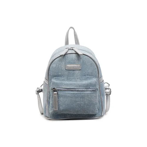 ORANGE BEAN Denim Backpack Women's Multicolor