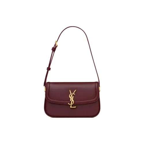 SAINT LAURENT Телячья кожа Сумка Мини Женская Каберне Совиньон Красный