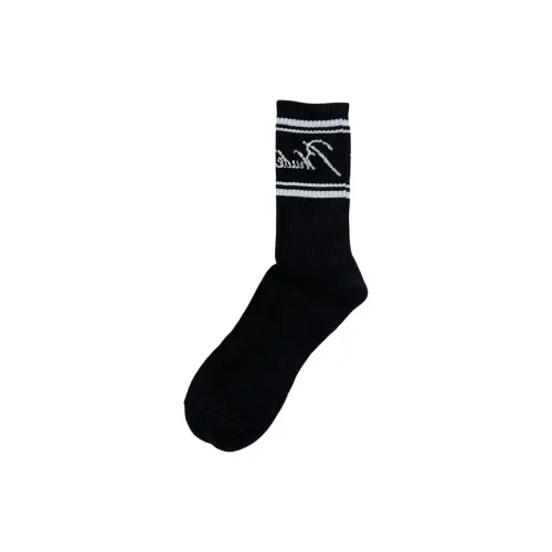 RHUDE 1 Пачка Черные Мужские Носки до Икры MID