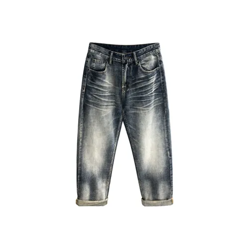 YGQPZHZ 2025 Лето Прямой крой Длинные Брюки Мужские