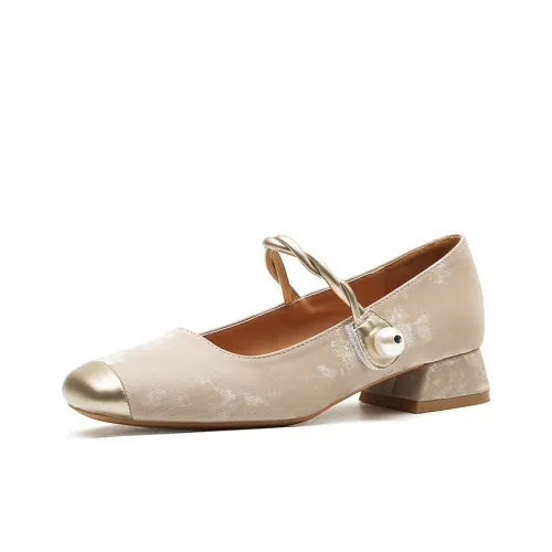 JEPSEN Грубый каблук Туфли Мэри Джейн Женские