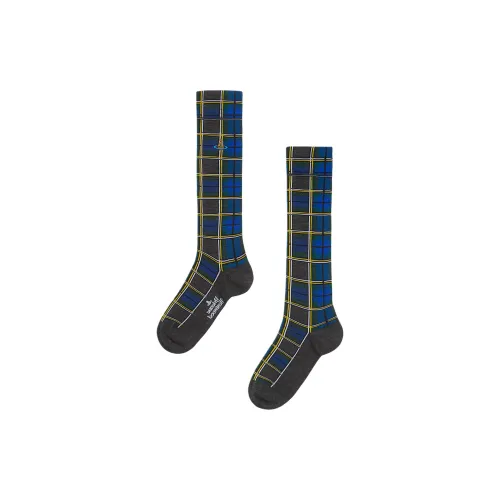 Vivienne Westwood Синие Женские Носки MID до икры