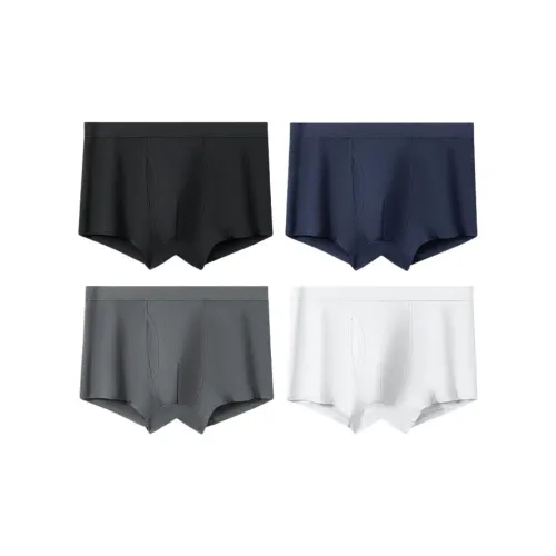 EFUTON Черный + Темно-синий + Темно-серый + Светло-серый Мужские боксер-шорты