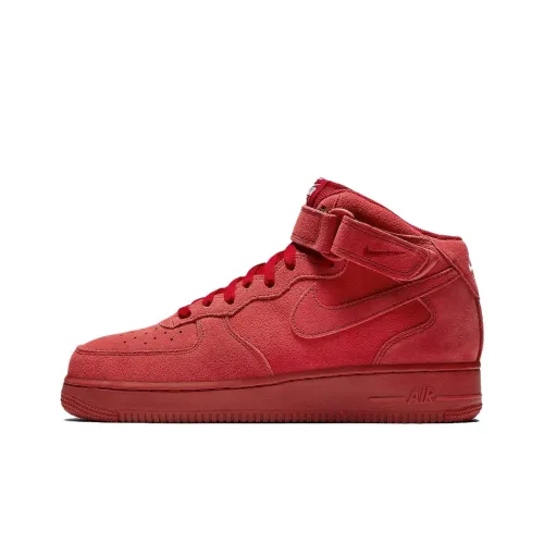 Nike Air Force 1 Abrasion Resistant MID Топ Скейтборд Кроссовки Мужские Красные